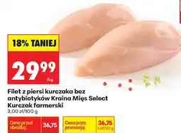 Biedronka Filet z piersi kurczaka bez antybiotyków Kraina Mięs Select Kurczak farmerski oferta