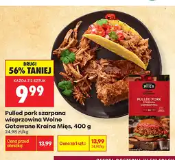 Biedronka Pulled pork szarpana wieprzowina Kraina Mięs Wolno Gotowane oferta