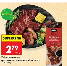 Biedronka Żeberka wolno gotowane z syropem klonowym Kraina Mięs Wolno Gotowane oferta