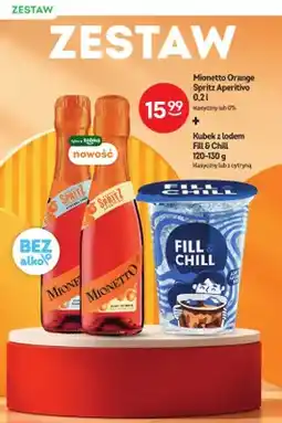 Żabka Zestaw Mionetto Orange Spritz Aperitivo 0,2 l + Kubek z lodem Fill & Chill 120-130 g oferta