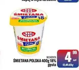 TomiMarkt Śmietana Polska 18% gęsta Mlekovita oferta