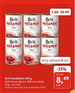 Maxi Zoo Mokra karma dla psa Brit Paté & Meat Beef oferta