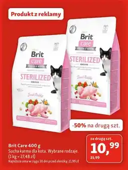 Maxi Zoo Sucha karma dla kota Brit Care Sterilized Sensitive Fresh Rabbit oferta