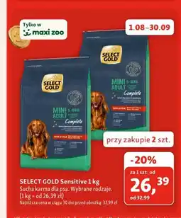 Maxi Zoo Sucha karma dla psa SELECT GOLD Sensitive Mini Adult Complete oferta