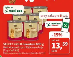 Maxi Zoo Mokra karma dla psa Select Gold Sensitive oferta
