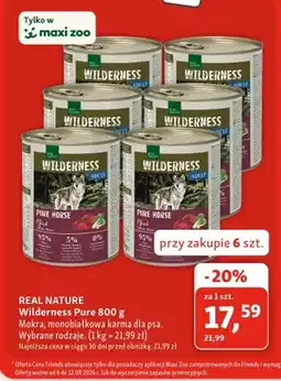 Maxi Zoo Mokra karma dla psa Real Nature Wilderness Pure oferta