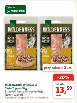 Maxi Zoo Przysmaki dla psa REAL NATURE Wilderness Taste Topper oferta