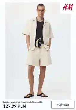 H&M Szorty z interlokowego dżerseju Relaxed Fit H&M oferta