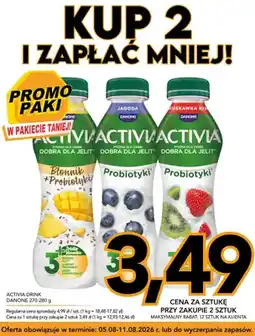 Kupiec Jogurt pitny Activia Siemię Danone oferta