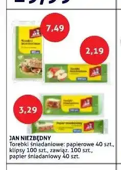Blue Stop Torebki śniadaniowe papierowe Jan Niezbędny 40-pak oferta