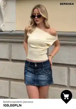 Bershka Spódnicospodenki jeansowe Bershka oferta