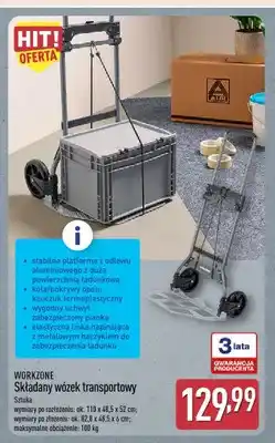 ALDI Składany wózek transportowy Workzone oferta