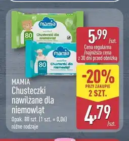 ALDI Chusteczki nawilżane dla niemowląt Mamia oferta