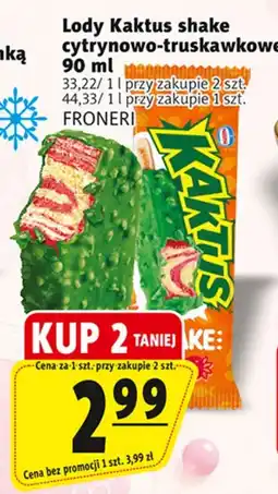 Prim Market Lody Kaktus shake cytrynowo-truskawkowe oferta