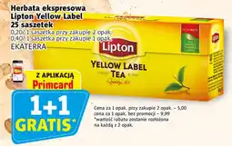 Prim Market Herbata ekspresowa Lipton Yellow Label oferta