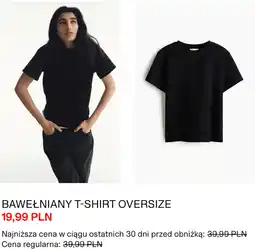 H&M H&M Bawełniany t-shirt oversize oferta