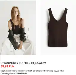 H&M H&M Dzianinowy top bez rękawów oferta