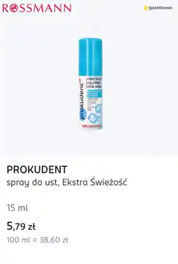 Rossmann PROKUDENT spray do ust, Ekstra Świeżość oferta
