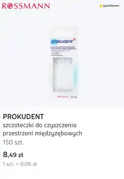 Rossmann PROKUDENT szczoteczki do czyszczenia przestrzeni międzyzębowych oferta