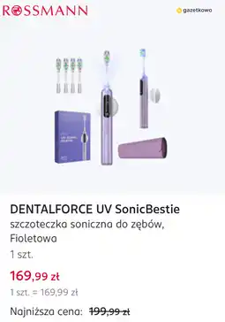 Rossmann DENTALFORCE UV SonicBestie szczoteczka soniczna do zębów, Fioletowa oferta