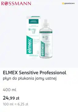Rossmann ELMEX Sensitive Professional płyn do płukania jamy ustnej oferta
