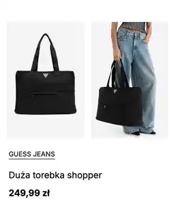 CCC Duża torebka shopper GUESS JEANS oferta