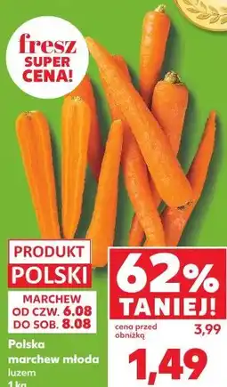Kaufland Polska marchew młoda luzem oferta