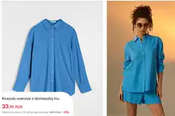 Sinsay Koszula oversize z domieszką lnu oferta