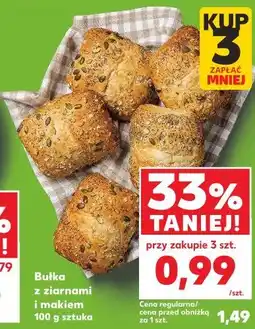 Kaufland Bułka z ziarnami i makiem oferta