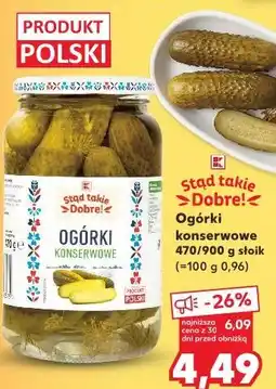 Kaufland Ogórki konserwowe Stąd takie Dobre! oferta