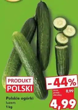 Kaufland Polskie ogórki luzem oferta
