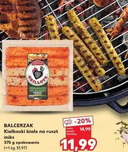 Kaufland Kiełbaski białe na ruszt miks Balcerzak oferta