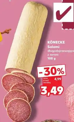 Kaufland Könecke Salami długodojrzewające z serem oferta