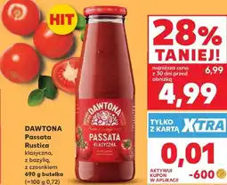 Kaufland Dawtona Passata klasyczna, z bazylią, z czosnkiem oferta