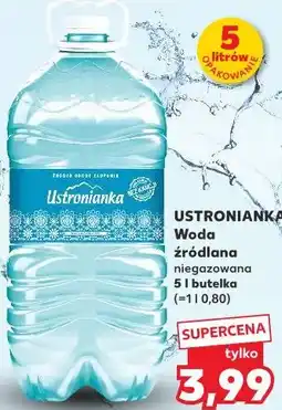 Kaufland Ustronianka Woda źródlana niegazowana oferta