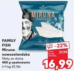 Kaufland FAMILY FISH Miruna nowozelandzka filety ze skórą oferta