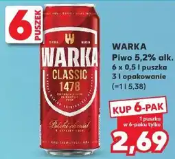 Kaufland Warka Classic Piwo 5,2% alk oferta