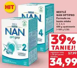 Kaufland Nestlé NAN OPTIPRO Formuła na bazie mleka 2, 3, 4, 5 oferta
