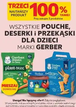 Kaufland Wszystkie pouche, deserki i przekąski dla dzieci marki Gerber oferta