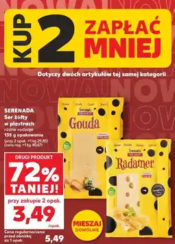 Kaufland Serenada Ser żółty w plastrach oferta