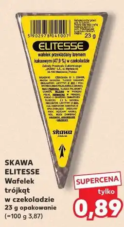 Kaufland Skawa Elitesse Wafelek trójkąt w czekoladzie oferta