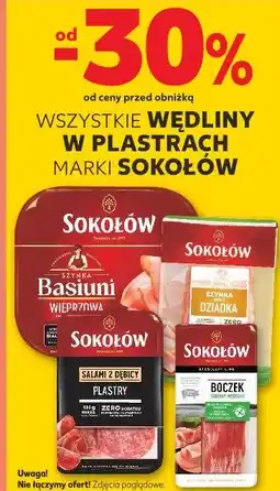 Kaufland Wędliny w plastrach Sokołów oferta