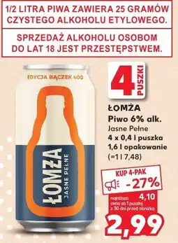 Kaufland Łomża Piwo Jasne Pełne oferta