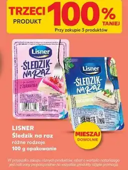Kaufland Lisner Śledzik na raz różne rodzaje oferta