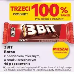 Kaufland 3Bit Baton z nadzieniem mlecznym, o smaku orzechowym oferta