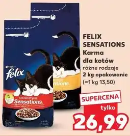 Kaufland Felix Sensations Karma dla kotów różne rodzaje oferta