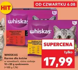 Kaufland Whiskas Karma dla kotów w saszetkach różne rodzaje oferta