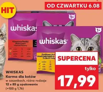 Kaufland Whiskas Karma dla kotów w saszetkach różne rodzaje oferta