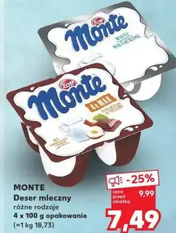 Kaufland Monte Deser mleczny oferta