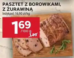 Stokrotka Market PASZTET Z BOROWIKAMI, Z ŻURAWINĄ Indykpol oferta